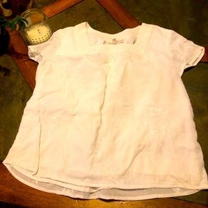 White linen top